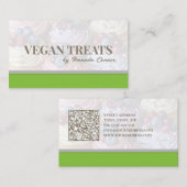 Carte De Visite Sucres et gâteaux sains faits maison Simple Modern (Devant / Derrière)