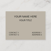 Carte De Visite Sucres indiens Farine de blé Ladoos Douceur (Dos)