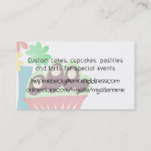 Carte De Visite Sucres rétro desserts boulangerie pâtisserie chef (Dos)
