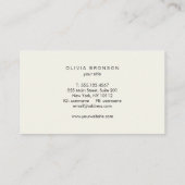 Carte De Visite Suède rouge Bourgogne Simple Élégant (Dos)