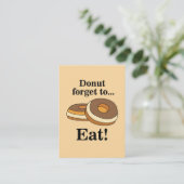Carte De Visite Sugar Donut Doughnut Bakery (Debout devant)