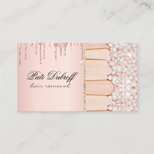 Carte De Visite Sugaring Hair Removal Sugaring Beauté Salon Spa (Devant)