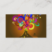 Carte De Visite Suintement de volcan de couleur (Dos)