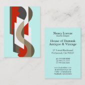 Carte De Visite SUISSE : Art déco Moderne : Bureau d'années '60, (Devant / Derrière)