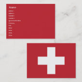 Carte De Visite Suisse - Chubby (Devant / Derrière)