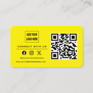 Carte De Visite Suivez L'Analyse Pour Vous Connecter Avec Nous Bri