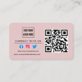 Carte De Visite Suivez L'Analyse Pour Vous Connecter Avec Nous QR (Devant)