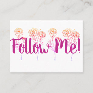 Carte De Visite Suivez-moi - Promotions personnelles