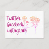 Carte De Visite Suivez-moi - Promotions personnelles (Dos)