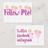 Carte De Visite Suivez-moi - Promotions personnelles (Devant / Derrière)