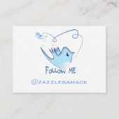 Carte De Visite Suivez-MOI Twitter Cadeaux et torchons T-shirts (Dos)