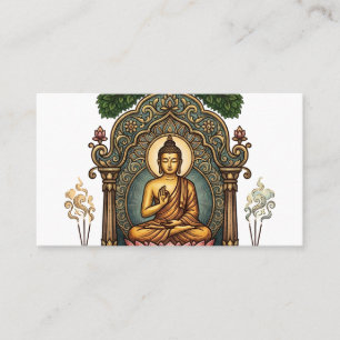 Carte de visite Sukiti Dhamma : Art Bouddha Médita