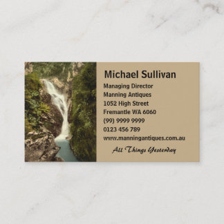 Carte De Visite Sulby Glen Upper Falls, Ramsey, Île de Man