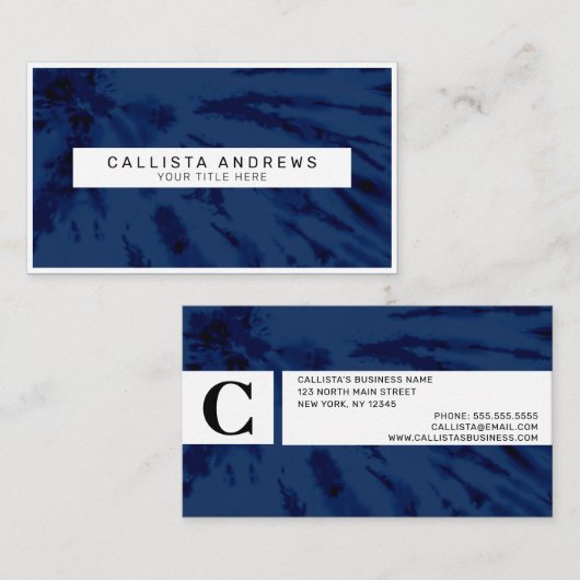 Carte De Visite Summer Artsy (Devant / Derrière)