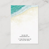 Carte De Visite Summer Beach Ocean calligraphie collier affichage (Dos)