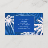 Carte De Visite Summer palm (Dos)
