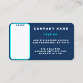 Carte De Visite Summer Popular Navy Blue Boat Stripes Collection (Dos)