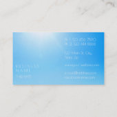 Carte De Visite Summer Sky Ocean Therapist Psychologue Couch (Dos)