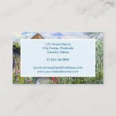 Carte De Visite Summer Wildflower English Garden in York (Dos)
