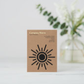 Carte De Visite Sun 02 - Carton (Debout devant)