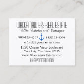 Carte de visite Sun and Beach (Dos)