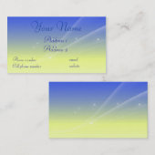 Carte De Visite Sun/carte de visite de lune/étoiles (Devant / Derrière)