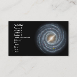 Carte De Visite Sun dans la NASA de manière laiteuse