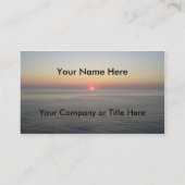 Carte De Visite Sun de descente (Dos)