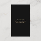 Carte de visite Sun Faux Gold Foil (Dos)