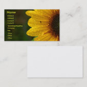 Carte de visite Sun Flower (Devant / Derrière)