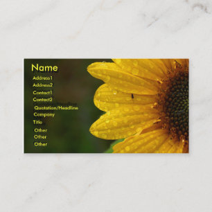 Carte de visite Sun Flower