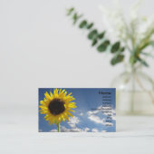 Carte de visite Sun Flower (Debout devant)