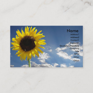 Carte de visite Sun Flower