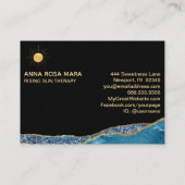 Carte De Visite *~* Sun Glam Beach Dolphins Gold Parties scintilla (Dos)