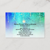 Carte De Visite *~* Sun Gold Stars Sparkle Moon Celestial Rainbow  (Dos)