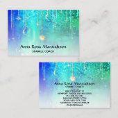 Carte De Visite *~* Sun Gold Stars Sparkle Moon Celestial Rainbow  (Devant / Derrière)