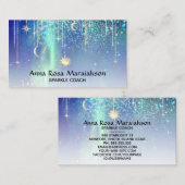 Carte De Visite *~* Sun Gold Stars Sparkle Moon Celestial Rainbow (Devant / Derrière)