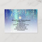 Carte De Visite *~* Sun Gold Stars Sparkle Moon Celestial Universe (Dos)