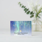 Carte De Visite *~* Sun Gold Stars Sparkle Moon Celestial Universe (Debout devant)