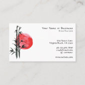 Carte De Visite Sun japonais et bambou (Devant)