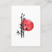 Carte De Visite Sun japonais et bambou (Dos)