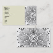 Carte De Visite Sun Stars Antique Nuit Ciel Médiéval Zodiac (Devant / Derrière)