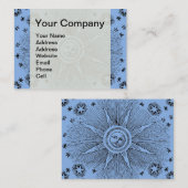 Carte De Visite Sun Stars Antique Nuit Ciel Médiéval Zodiac (Devant / Derrière)