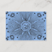 Carte De Visite Sun Stars Antique Nuit Ciel Médiéval Zodiac (Dos)