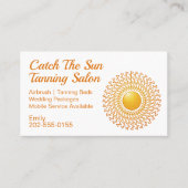 Carte De Visite Sun Tanning Mobile Spray Tan (Devant)