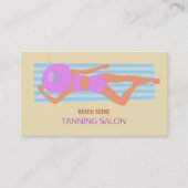 Carte De Visite Sunbather, Salon De bronzage (Devant)