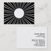 Carte De Visite Sunburst 03 (Devant / Derrière)