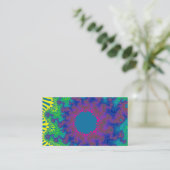 Carte De Visite Sunburst arc-en-ciel vert (Debout devant)