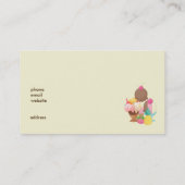 Carte De Visite Sundae à la crème glacée et autres délicieux gâtea (Dos)