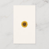 Carte De Visite Sunflower Bee Baby Shower Book Request Card (Dos)